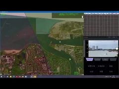 Radar de vigilância de longo alcance de monitoramento remoto para segurança costeira e fluvial interior 3,1 km