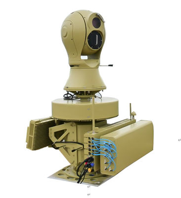 Interferência do sistema anti-drone de cinco em um a 5 km de distância.